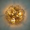 Glass and Brass Floral Wall Light from Ernst Palme, 1970s, Image 16