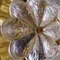 Glass and Brass Floral Wall Light from Ernst Palme, 1970s, Image 7