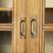 Tall French Oak Glass Fronted Cabinet, 1940s 15