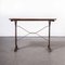 Cast Base French Metal Dining Table, 1930s, Image 4