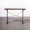 Cast Base French Metal Dining Table, 1930s, Immagine 4