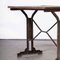 Cast Base French Metal Dining Table, 1930s, Immagine 8