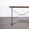 Cast Base French Metal Dining Table, 1930s 5