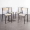 French Stacking Mullca Dining Chairs, 1970s, Set of 4 6