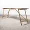 Heavy Duty French Army Trestle Dining Table, 1960s 3