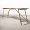 Heavy Duty French Army Trestle Dining Table, 1960s, Immagine 3