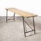 Heavy Duty French Army Trestle Dining Table, 1960s, Image 1
