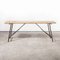 Heavy Duty French Army Trestle Dining Table, 1960s 6