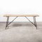 Heavy Duty French Army Trestle Dining Table, 1960s, Image 6