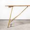 Heavy Duty French Army Trestle Dining Table, 1960s 4