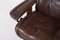 Vintage Lounge Armchair with Ottoman in Brown Leather from Ekornes, Image 16