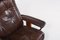 Vintage Lounge Armchair with Ottoman in Brown Leather from Ekornes 14