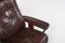 Vintage Lounge Armchair with Ottoman in Brown Leather from Ekornes, Image 14