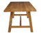 Solid Oak Dining Table and Benches by Garbo, Set of 3 4
