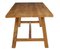 Solid Oak Dining Table and Benches by Garbo, Set of 3, Image 4