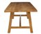 Solid Oak Dining Table and Benches by Garbo, Set of 3, Image 5