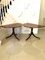 Antique Triple Pedestal Dining Table in Mahogany, Image 3