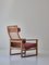 Model 244 Highback Lounge Chair in Oak & Rattan Cane by Børge Mogensen for Fredericia, 1957 20