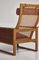 Model 244 Highback Lounge Chair in Oak & Rattan Cane by Børge Mogensen for Fredericia, 1957 10