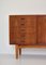 Danish Low Sideboard or Credenza in Teak and Oak from Omann Jun, 1956 5