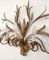 Mid-Century Italian or French Gilt Toleware Wheat Sheaf Wall Light, Image 5