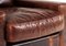 Brown Leather Lounge Chair from Roche Bobois 4