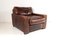 Brown Leather Lounge Chair from Roche Bobois, Immagine 1