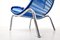 Blue Plastic & Rope Chair by Roberto Semprini, Italy, Imagen 6