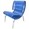 Blue Plastic & Rope Chair by Roberto Semprini, Italy, Imagen 1