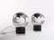 Mid-Century Italian Modern Space Age Chrome Globe Table Lamps, Set of 2 6