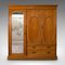 Antique Edwardian Bedroom Wardrobe in Satinwood from Maple and Co 1