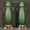 French Glass Vases in Art Nouveau Style, Set of 2 10