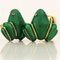 Green Hand-Enameled Sterling Silver & Gold Plated Cufflinks in Frog Shape from Berca 7