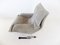 Saporiti Italian Onda Suede Lounge Chair by Giovanni Offredi 11