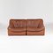 Buffalo Leather DS-46 2-Seater Modular Sofa from De Sede, 1970s, Set of 2 1