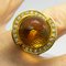25.7kt Natural Citrine Quartz Ball, White Diamond & Yellow Gold Helix Ring from Berca 5