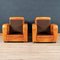 20th Century French Art Deco Style Leather Club Chairs, Set of 2 17