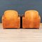 20th Century French Art Deco Style Leather Club Chairs, Set of 2 19