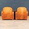 20th Century French Art Deco Style Leather Club Chairs, Set of 2, Image 19
