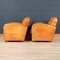 20th Century French Art Deco Style Leather Club Chairs, Set of 2, Image 20