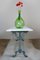 Large Antique French Garden Tables with Marble Tops and Cast Iron Bases, 1890s, Set of 2, Image 2