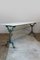 Large Antique French Garden Tables with Marble Tops and Cast Iron Bases, 1890s, Set of 2 16