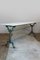 Large Antique French Garden Tables with Marble Tops and Cast Iron Bases, 1890s, Set of 2, Image 16