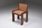 Italian Dining Chair in Walnut with Cane Seat in the Style of Scarpa, 1970s, Image 1