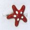 Red & White Spotted Hand-Enameled Sterling Silver Starfish Cufflinks from Berca 9
