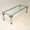 Vintage Chrome & Brass Coffee Table, Immagine 8