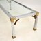 Vintage Chrome & Brass Coffee Table, Immagine 7