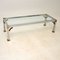 Vintage Chrome & Brass Coffee Table, Immagine 2