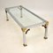 Vintage Chrome & Brass Coffee Table, Immagine 3