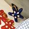 Navy Blue Hand-Enameled Sterling Silver & Gold Plated Starfish Cufflinks from Berca 12